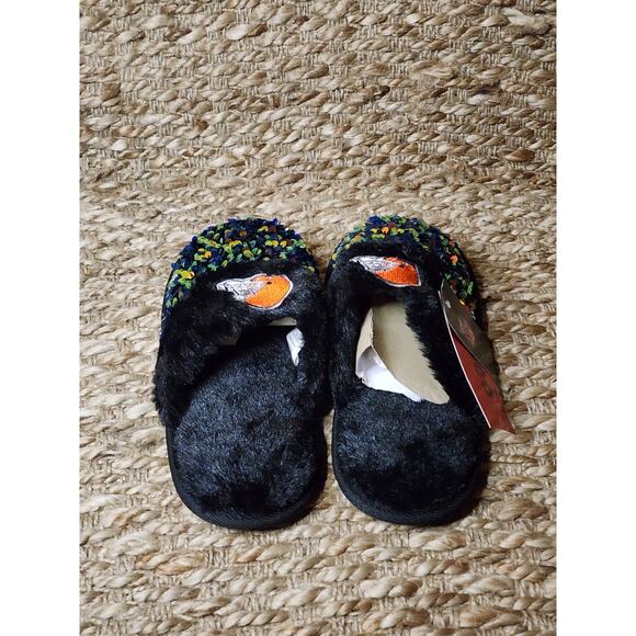 FOCO NFL Cleveland Browns Sequins Women's Slippers - Size S (5-6) - Black New! - Picture 4 of 6